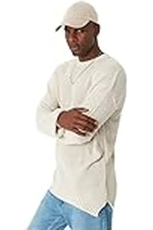 Trendyol Suéter Oversize Liso con Cuello Redondo Sudadera, , M para Hombre