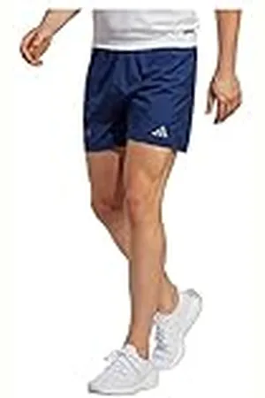 adidas Hombre Brand Love Graphic Shorts, Dark Blue / Semi Lucid Fuchsia, M