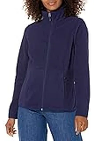 Amazon Chaqueta de Forro Polar Suave con Cremallera Completa y Corte clásico (Disponible en Tallas Grandes) Mujer, , XXL