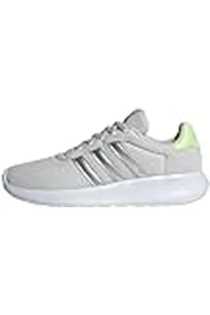 adidas Mujer Lite Racer 3.0 Shoes, Grey One/Silver Metallic/Pulse Lime, 36 EU