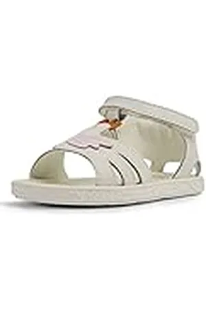 Camper Miko K800471, Sandalias con Correa En T, Bebé-Niñas, Blanco 001, 25 EU