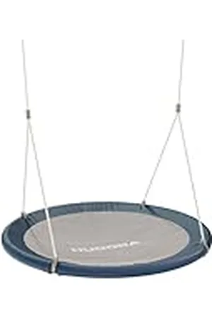 HUDORA Columpio de Nido Lounge - Columpio Ajustable en Altura diámetro de 90/110 cm para hasta 150 kg - Columpio Colgante con Asiento Cerrado - Columpio Familiar para Uso en Interiores y Exteriores