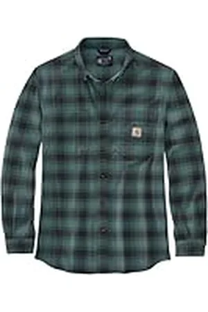 Carhartt Herren Langarmhemd Flannel L/S Plaid Shirt, Farbe: , Größe:l Camiseta, L Hombres