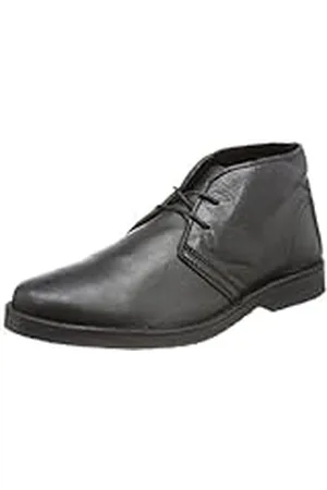 SELECTED SELECTED Sel Leon Leather C - Botines Desert de Cuero Hombre, Color Negro, Talla 42