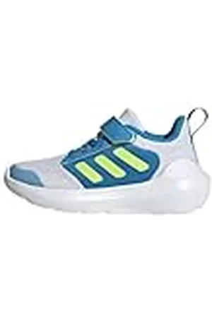 adidas TENSAUR Run 3.0 Shoes Children, Zapatillas para Correr Unisex niños, Dash Grey/Lucid Lemon/Solar Blue, 33 1/2 EU