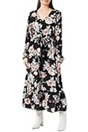 ONLY Onlnova Life L/S Amy Long Dress AOP Ptm Vestido, , S para Mujer