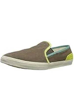 Timberland EK Hookset Camp FTM_Canvas Slip On, Camiseta Baja Hombre, Green, 40 EU