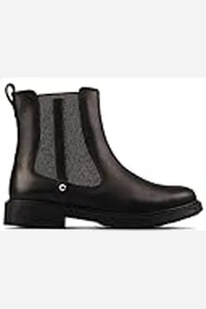 Clarks Astrol Orin K, Botas Estilo Chelsea Niñas, Cuero Negro, 33 EU