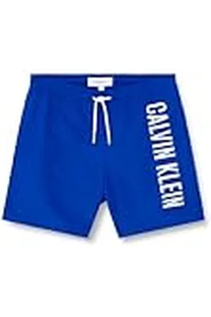 Calvin Klein Jeans Bañador Niños Medium Drawstring con Logotipo Estampado, , 8-10 Años