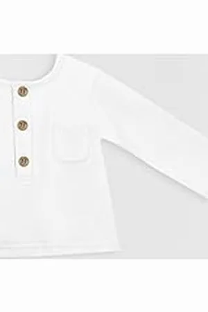 BABIDU Camiseta Bebé y Niño 100% Algodón, Manga Larga con Tapeta, Tejido Suave Transpirable, Básica para Invierno, Ropa Bebé Cómoda y Ligera, Camiseta Bebé Recién Nacido Niños y Niñas Unisex