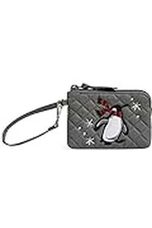 Vera Bradley Mini Bolsa de algodón con Clip y Cremallera para Mujer, tamaño único, , Talla única, Mini Cartera de algodón con Clip y Cremallera