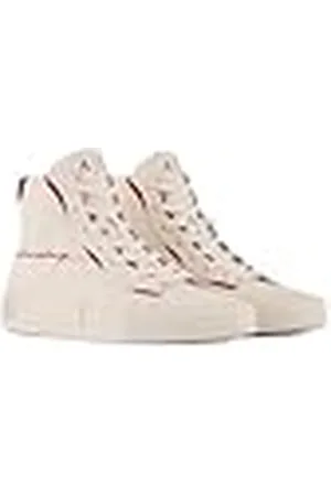 Armani Exchange Línea de Logotipo en Contraste, Parte Superior Alta, Zapatillas Mujer, , 36 EU
