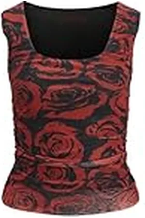 JJXX Jxrosa Saga SL Rev Mesh Top Wvn Camiseta de Tirantes Anchos, , M para Mujer