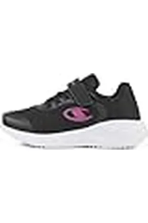 Champion Syphon Engage Mesh G PS Low, Sneakers Niñas, Nero/Fucsia (KK004), 32 EU