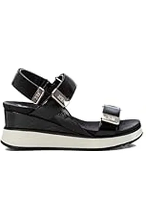 Xti Sandalia Mujer Negro - Calzado Cómodo y Versátil - Moda casual - Modelo 14384704 (Talla 37)