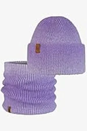 Buff ® Dúo Pack Knitted Gorro Marin Lavender Morado y Knitted & Fleece Braga de cuello Marin Lavender Talla única Adulto