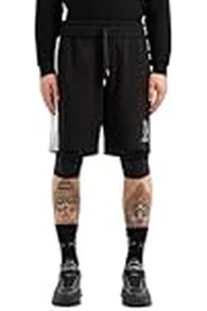Armani Exchange Cotton French Terry Sweatshort with Stacked AX Logo Pantalones Cortos, , L para Hombre