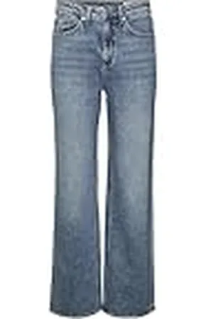 VERO MODA Vmtessa HR Wide Jeans Ra394 Ga Noos Vaqueros Anchos, Medio De Mezclilla Azul, 31W / 32L Mujeres