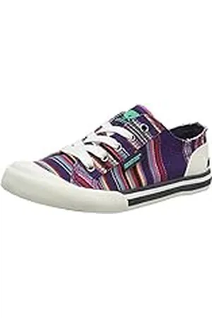 Rocket Dog Jazzin, Sneaker Mujer, Multicolor (Aloe Stripe Purple), 39 EU