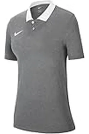 Nike Park20, Camisa Polo, Charcoal Heathr/Htr/Blanco/Blanco, S, Mujer