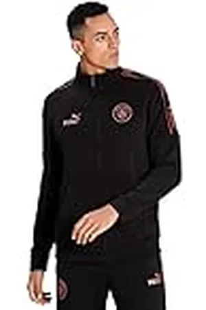 PUMA MCFC Ftblculture Track Jacket Chaqueta De Entrenamiento, Hombre, Black/Copper, S