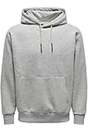 Only & Sons Onsceres Life-Sudadera con Capucha, Gris Claro, XL para Hombre