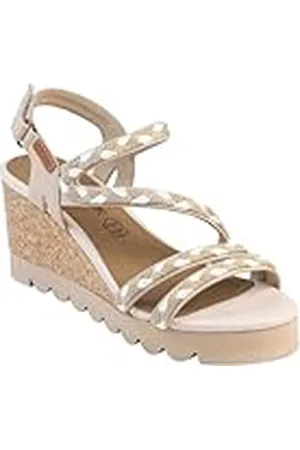 Chattawak 18halzabeige41, Sandalia con talón Mujer, , 41 EU