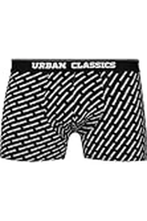 Urban classics Boxer Shorts 5-Pack Boxers, Bur/Dkblu+Wht/blk+Wht+AOP+blk, XL (Pack de 5) para Hombre