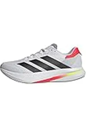 adidas Duramo Speed 2 Running Shoes, Zapatillas para Correr Hombre, Cloud White/Core Black/Lucid Red, 50 EU