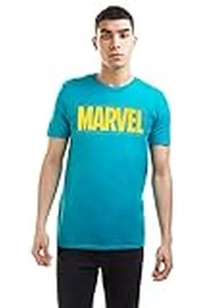 Marvel Text Logo Camiseta, , XX-Large para Hombre