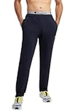 Champion Powerblend Pantalón de Forro Polar con Parte Inferior Abierta, -549314, Large para Hombre