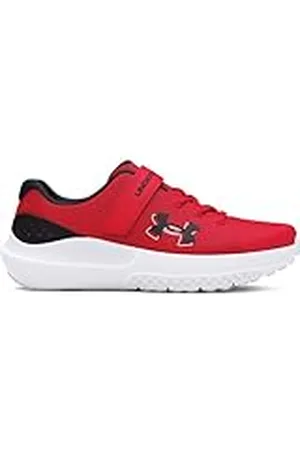 Under Armour UA BPS Surge 4 AC Zapatillas para correr, ligeras deportivas para niño, color rojo/negro/negro