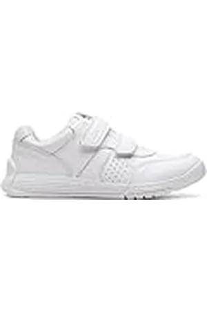 Clarks 261753597, Zapatos de Cordones, White, 35 EU