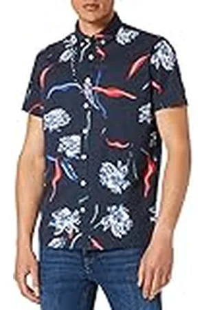 Kronstadt Johan Summer S/S Camisa, Flor, M para Hombre