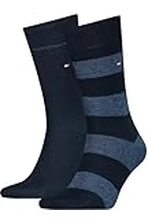 Tommy Hilfiger 342021001 Calcetines, Hombre, Azul (Dark Navy 322), 39/42 (Tamaño del fabricante:039)