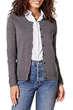 Amazon Jersey Cárdigan de Cuello a La Caja Ligero (Disponible en Tallas Grandes) Mujer, , L