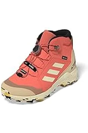 adidas Terrex Mid Gore-Tex Hiking Shoes, Zapatos de Senderismo, Coral Fusion/White/Core Black, 38 2/3 EU