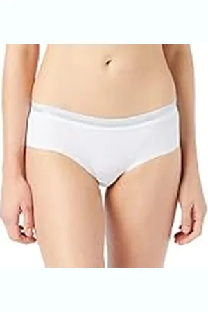 FM London (paquete de 3) ropa interior con cintura elástica para mujer | Ropa interior de mujer de ajuste cómodo en estilo hipster | Baragas negros, nude y blancos para mujer