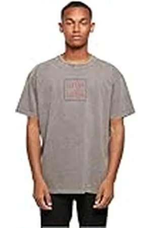 Merchcode Mp5000133-frida Kahlo-Pixels Viva La Vida Acid Washed Heavy Oversize tee Camiseta, , XL Hombres