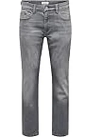 Only & Sons Pantalones Vaqueros de Hombre Regular Fit Pantalones Vaqueros Clásicos Lavados a la Piedra con Cierre ONSWEFT, Color: , Talla de pantalón:31W / 32L, Largo de la Pierna:L32