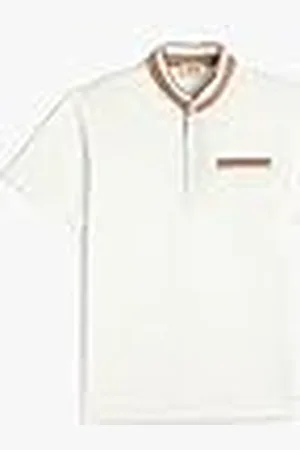 Koton Stand Up Neck T-Shirt Button and Pocket Detail Cotton, Camiseta niños,