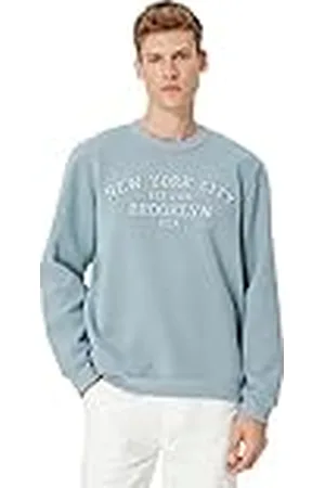 Koton College Printed Crew Neck Long Sleeve Sudadera, , XL para Hombre