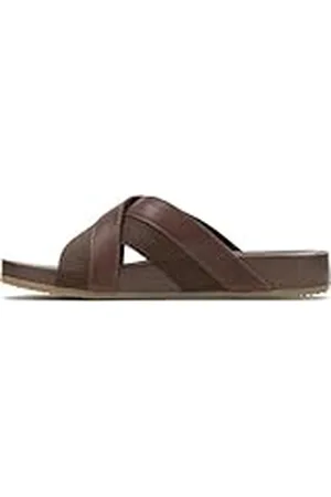 Hush Puppies Merritt Slide Sandalia Hombre, Brown, 42 EU