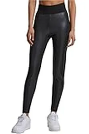 Urban classics Leggings de Mujer, Leggings de Cuero Sintético, Pantalones con Cintura Alta, Cintura Antiestrés, Tallas de XS - 5XL