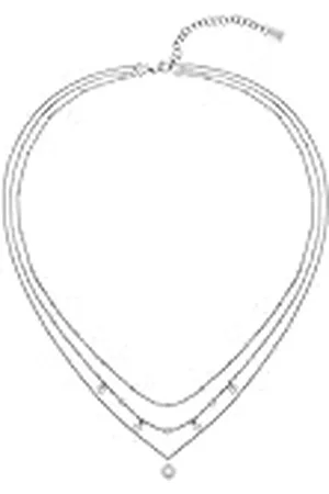 HUGO BOSS Jewelry Collar con Cadenas Múltiples para Mujer Colección IRIS en Acero Inoxidable con Charms - 1580330