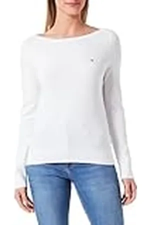 Tommy Hilfiger Jersey Mujer Jersey Co Jersey Stitch Sweater con cuello barco, , S