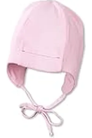 Sterntaler Gorra para niña con cinta para el cuello, Edad: 2-3 meses, Tamaño: 37, Rosa