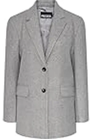 Pieces® Pcmagda Blazer Chaqueta Larga, Color Gris, XS para Mujer