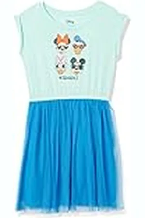 Amazon Disney | Marvel | Star Wars Vestidos tutú de Punto con Manga Corta - Colores interrumpidos Niña, , 5 años