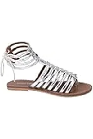 Chattawak 5elineargent 40, Sandalia Mujer, Plata, EU